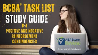 PositiveNegative Reinforcement Contingencies B4  BCBA® Task List Study Guide  ABA Exam Review [upl. by Nicoli]