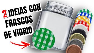 2 IDEAS con FRASCOS de VIDRIO o CRISTAL  DIy home decor [upl. by Melessa]