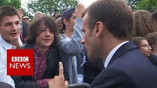 Macron tells teen to call him Mr President  BBC News [upl. by Avilla87]