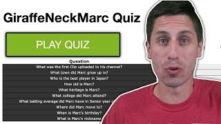 THE ULTIMATE GIRAFFENECKMARC QUIZ [upl. by Aved]