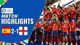 Spain vs England  21  Highlights  UEFA Euro 2024  england vs spain [upl. by Hufnagel281]