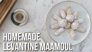 Homemade Traditional Maamoul  Date and Nut Stuffed Arab cookies [upl. by Aim]