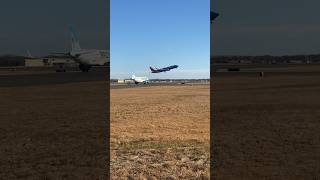 planespotting avgeek boeing737max8 boeing aviation aviator takeoffs windy southwest [upl. by Ahselat113]