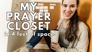 Prayer Closet Tour  Hack for small spaces  prayer strategies for how I use it [upl. by Sylvester919]