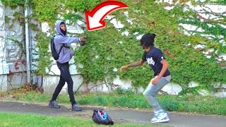 Reaching Hand In Bag In The Most Dangerous Hood In Illinois [upl. by Olraced]