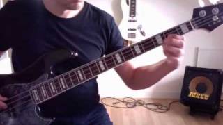 Lakland Fingerfunk bass line  How to play [upl. by Oirad26]