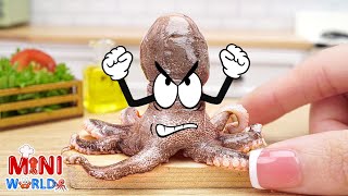 Best Seafood Recipe  How to Make Grilled Octopus Tacos 🌮  ASMR Mini World Cooking [upl. by Eihpos]