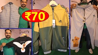 रेट रू 70 Jacket Windcheater Tshirt Lower Shirt  📞 7009346634  Ludhiana Wholesale Market [upl. by Cirded756]