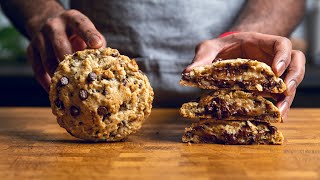 Vegan Levain Bakery Style Giant Chocolate Chip Cookie [upl. by Cynthea]