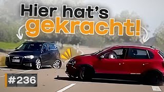 Heftiger Unfall nach Abbiegen und Audi mit über 200 kmh fährt dicht auf  GERMAN DASHCAM  236 [upl. by Lerat919]