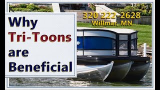 Most Popular Triple Pontoons Explained What are the Advantages  Pontoon Boats for Sale Minnesota [upl. by Chevy498]