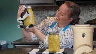 Homemade Sauerkraut in a Crock  Canning and Fermenting Sauerkraut Recipe [upl. by Zanahs]