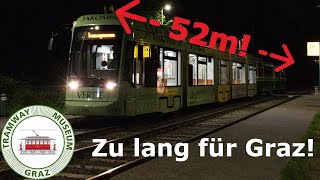 Jetzt wird es eng 52m sind zu viel für das grazer Straßenbahnnetz [upl. by Puto636]