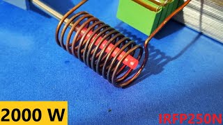 How to Make induction Heater 2kw induction Heater  IRFP250N [upl. by Laurianne]