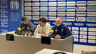 SV Meppen  Kickers Emden Pressekonferenz [upl. by Adli]