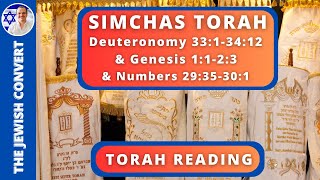 SIMCHAS TORAH  Torah Reading in Hebrew with English Translation  TORAH STUDY [upl. by Dawkins]