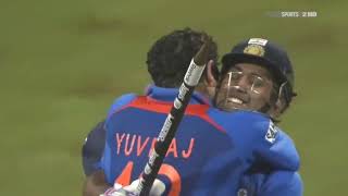 Dhoni finishes off in style 🔥  World Cup 2011 Ind vs sl icc worldcup dhoni final [upl. by Onavlis]