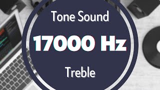 17000 Hz HighFrequency Sound Tone Audio Signal Sine Waveform Treble [upl. by Dorey]