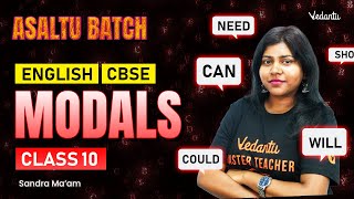 Modals  Class 10 English  CBSE 2025  Sandra Maam [upl. by Nede]