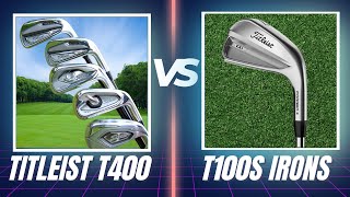 Titleist T400 golf irons vs Titleist T100S irons Review and Comparison [upl. by Endora987]