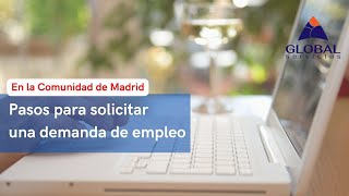 Solicitud demanda de empleo  Madrid [upl. by Lindell]