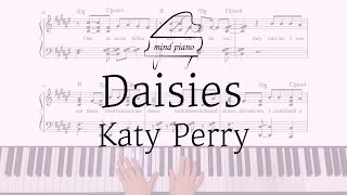 Katy PerryDaisiesPiano CoverSheet [upl. by Bonaparte]