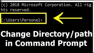 How To Change DirectoryPath in cmd Windows 10  how to go to another Drive in Command Prompt [upl. by Siuqcram680]