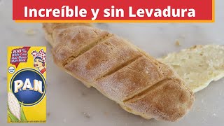 PAN SIN GLUTEN de HARINA PAN harina de Maíz  Y ADEMAS ES SIN LEVADURA [upl. by Odawa414]