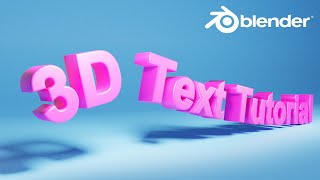 How to make curved text in Blender  3D text animation for motion graphics [upl. by Rosen]