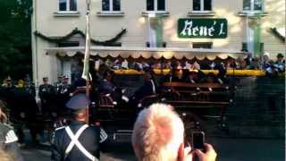 Parade in Meerbusch Osterath am 15092012  Artillerie Osterath [upl. by Eimmelc458]