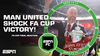 MAN UNITED SHOCK MAN CITY Will this buy Erik ten Hag time 👀 FA CUP REACTION  ESPN FCESPN FC [upl. by Eniamrehs]