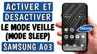 Comment activer  désactiver le mode veille et lécran noir et blanc sur Samsung A03 [upl. by Eiramrebma]