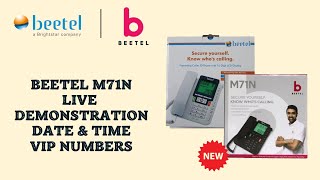 BEETEL M71 N Live Demonstration with Date time VIP number Alarm and one touch numbers [upl. by Adiaj]