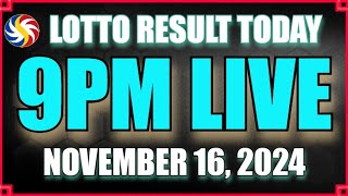 Lotto Result Today November 16 2024 9pm  Ez2 Swertres [upl. by Nuavahs473]