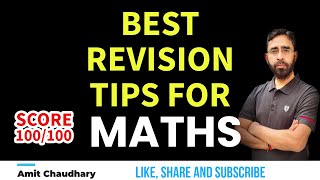 How to Revise Maths   Best Revision Technique for Maths  Tips for Board Exam Preparation [upl. by Nairde]