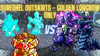 Kingdom Rush Origins Duredhel Outskirts  Golden Longbow Only  Durax  Impossible Difficulty [upl. by Hemetaf340]