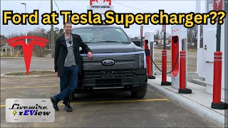 Ford  Tesla Supercharger  F150 Lightning [upl. by Terrej]