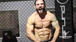 Chad Mendes IN THE GYM BEFORE BARE KNUCKLE FIGHT [upl. by Nassi]