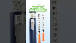 HOW TO READ INSULIN SYRINGES diabetesmanagement [upl. by Terris]