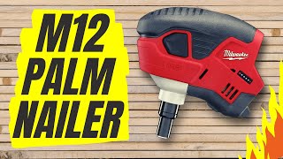 How to use Milwaukee M12 Cordless Palm Nailer  REVIEW [upl. by Htez]