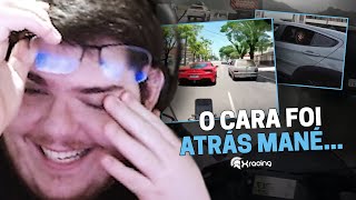 CASIMIRO REAGE OBSERVAÇÕES DIÁRIAS EP 244 FERRARI VS UNO  XRACING  Cortes do Casimito [upl. by Akierdna]