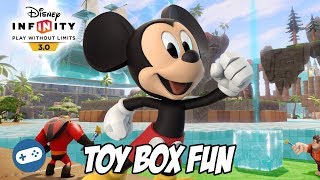 Mickey Mouse Disney Infinity 30 Interior Toy Box Fun Gameplay [upl. by Hellah]