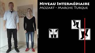 Chorégraphie Rythmique  Mozart quotMarche Turquequot [upl. by Yendirb752]