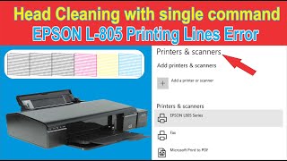 Epson L805  Head Cleaning because of Printing Error  Urdu Hindi  Pakistan Tech [upl. by Enneirb]