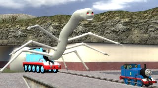 Building a Thomas Train Chased By New Cursed Thomas and Friends Family Monster Eater In Garrys Mod [upl. by Arimaj]