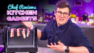 Chef Reviews CRAZY Kitchen Gadgets [upl. by Piks992]