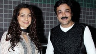 Juhi Chawla at Jatishwar Bengali Film Premiere  Prosenjit Chatterjee Shoojit Sircar [upl. by Nylodam]