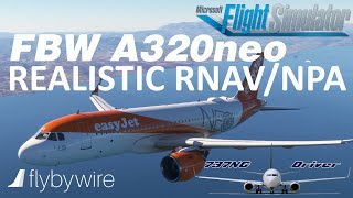 FlyByWire A320  How to fly a REALISTIC Non Precision Approach  Real Airbus Pilot [upl. by Anitsirk]