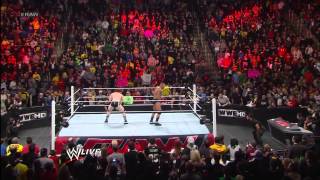 Randy Orton amp Sheamus vs Heath Slater amp Drew McIntyre Raw March 18 2013 [upl. by Otiv]