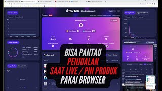 Cara Pakai Tiktok Live Dashboard Dengan Browser [upl. by Dickie]